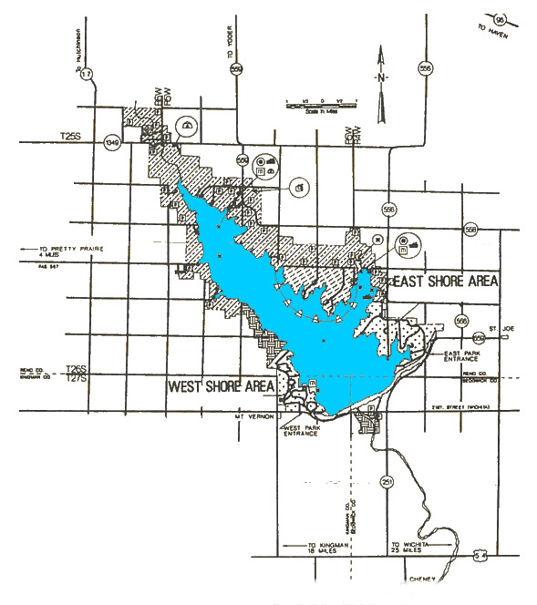 Cheney Lake Map