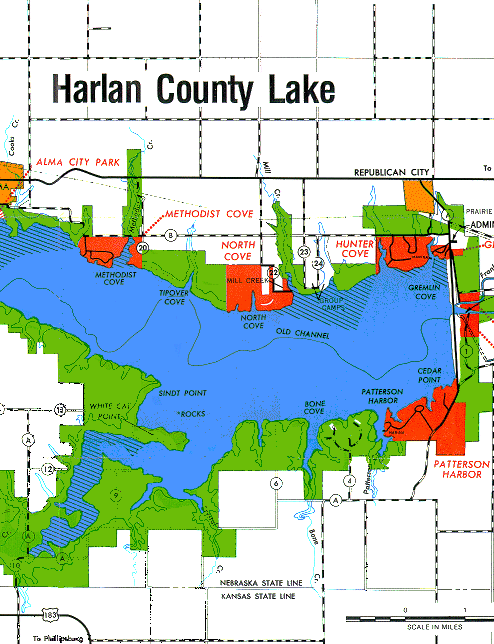 Harlan Lake Map