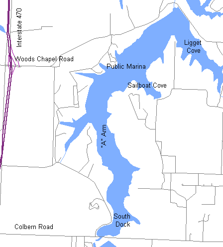 Lake Jacomo Map